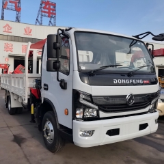 Shenbai Dongfeng Vehicle 4X2 5 Ton Telescopic Boom Mobile Straight Arm Lifting Boom Loader Transport Mounted Crane