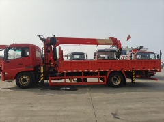 Dongfeng 4X2 10 Ton Telescopic Boom Crane Lifting Truck Mounted Crane Mobile Transport Heavy Duty