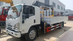 Japanese Brand Truck Mounted 8 Ton Crane 5 Setion Lifting Boom Equipment 4X2 Telescopic Arm Truck Export
