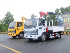 Shenbai Dongfeng 4X2 1.8 Ton Hydraulic Telescopic Boom Mini Mobile Straight Boom Loader Transport Mounted Crane