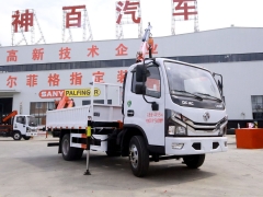 Shenbai Dongfeng 4X2 1.8 Ton Hydraulic Telescopic Boom Mini Mobile Straight Boom Loader Transport Mounted Crane