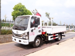 Shenbai Dongfeng 4X2 1.8 Ton Hydraulic Knuckle Folding Boom Mini Mobile Straight Boom Loader Transport Mounted Crane