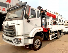 Shenbai Sinotruk Howo Truck Mounted Crane 4X2 Telescopic Boom Lorry Load Liting Crane Transport Construction Export