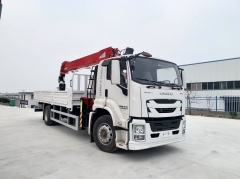 1SUZU Truck Mounted Crane 4X2 10 Ton Telescopic Boom Lorry Heavy Vehicle Lifting Crane Construction Transport