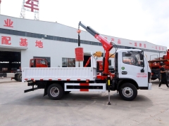 Shenbai Dongfeng 4X2 1.8 Ton Hydraulic Telescopic Boom Mini Mobile Straight Boom Loader Transport Mounted Crane