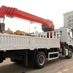 Shenbai Sinotruk Howo Truck Mounted Crane 4X2 Telescopic Boom Lorry Load Liting Crane Transport Construction Export