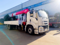 1SUZU Truck Mounted Crane 4X2 10 Ton Telescopic Boom Lorry Heavy Vehicle Lifting Crane Construction Transport
