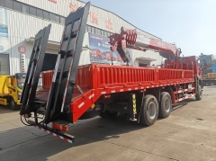 6X4 SINOTRUK HOWO Truck Mounted Loader Truck With Shenbai 14Ton 5 Section Arms Telescopic Boom Crane