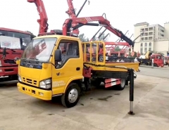 Best Quality 1SUZU 4x2 Small Pickup Truck Palfinger 3Ton Knuckle Folding Arm Crane