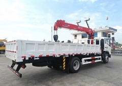 Shenbai Howo 4X2 7 Ton Telescopic Lifting Stiff Boom Heavy Duty Mobile Boom Loader Truck Mounted Crane