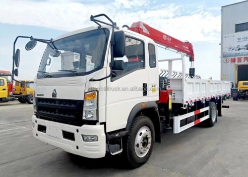 Shenbai Howo 4X2 7 Ton Telescopic Lifting Stiff Boom Heavy Duty Mobile Boom Loader Truck Mounted Crane Shenbai Howo 4X2 7 Ton Telescopic Lifting Stiff Boom Heavy Duty Mobile Boom Loader Truck Mounted Crane