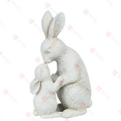 RESIN BUNNIES TABLE DECO