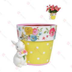 RESIN BUNNY POT