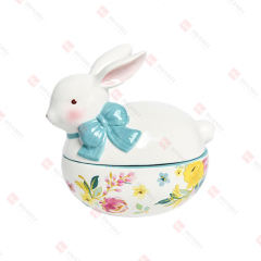 DOLOMITE FLORAL BUNNY CANDY BOX