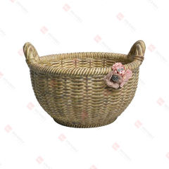 RESIN BROWN WASH BASKET