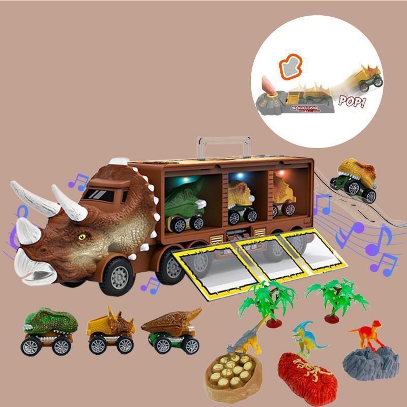 Hinow™ Dinosaur transport toy car with its own music and lights