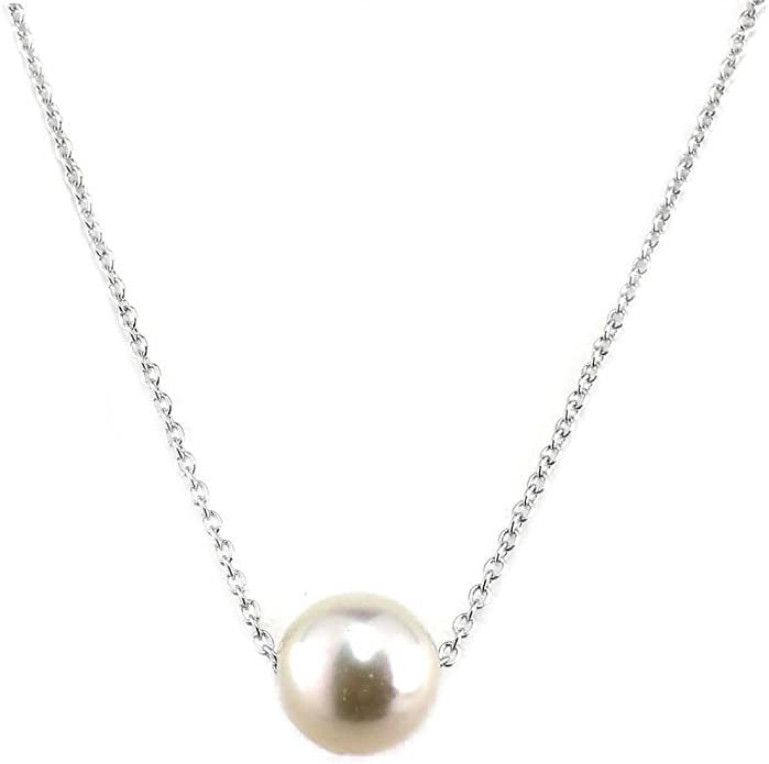ISUZU MSJ SV through pendant necklace pearl oyster 7mm 1 piece