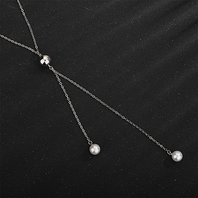 AJIDOU Pendant Necklace Long Sweater Chain Tassel Necklace Wedding Dress Necklace Boho Jewelry Winter Dinner Party Christmas Gifts