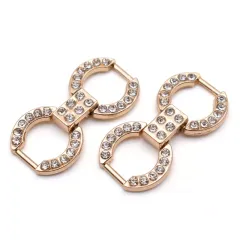 Bikini Wholesale Custom Swimwear Classic Style Charm Bikini Connectors Crystal Rhinestone Bikini Swimwear Connectors