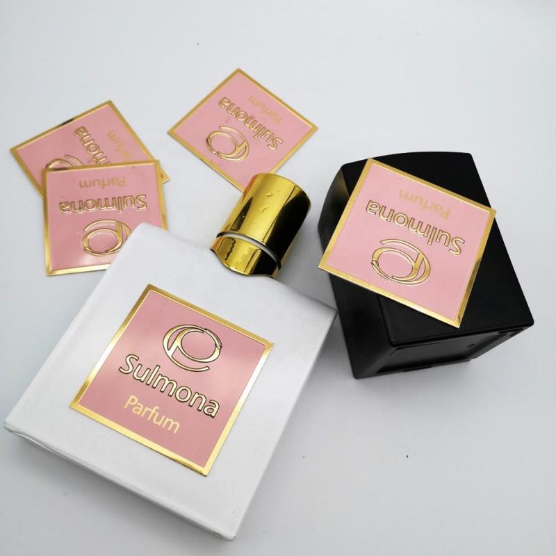 Custom Sticker Logo Embossed Metal Label Brand Perfume Logo Stickers Designed For Custom Stickers