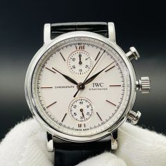 IWC Schaffhausen Watch 7750 Timing Function Movement 39mm Portofino Watch