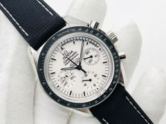Omega Watch 5A Quality Manual Chain Timing Movement Stainless Steel 42mm Noob Factory Speedmaster Snoopy Watch