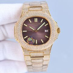 Patek Philippe PP Watch Best Quality 324 Full Function Movement Full Diamond 40mm Nautilus Watch