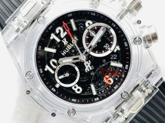 Hublot Watch 5A Quality HUB1240 Timing Movement Transparent case 45mm Noob Factory Big Bang Watch