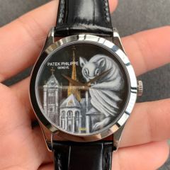 Replica Patek Philippe PP 5A Quality Clone Movement Stainless Steel 1:1 39mm Enamel Watch
