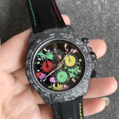 Replica Rolex 5A Quality 7750 Timing Function Movement Carbon Case 1:1 40mm Noob Factory Daytona Watch