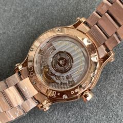 Replica Chopard Watch 5A Quality ETA 2892 Movement Stainless Steel 1:1 36mm Lady Happy Diamond Watch