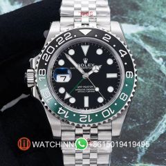 2022 Replica Rolex Watch 5A Quality 3285 Movement 904L Steel Sprite 40mm V9 Factory GMT Master Watch
