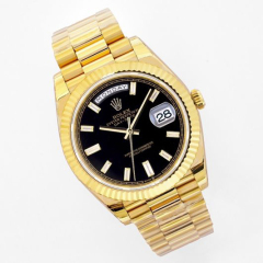 Replica Rolex 5A Quality ETA 2836 Movement 904L Steel 1:1 40mm Noob Factory Day Date Watch
