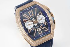 Replica Franck Muller 5A Quality 7750 Timing Movement Stainless Steel 1:1 44*54mm Yachting Watch