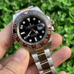 Replica Rolex Watch 3186 Movement 904L Steel 40mm 1:1 Noob Factory 126711CHNR GMT Master Rootbeer Watch