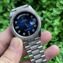 Replica Rolex Watch 5A Quality 2836 Movement 904L Steel 1:1 36mm Diamond Day Date Watch