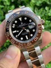 Replica Rolex Watch 3186 Movement 904L Steel 40mm 1:1 Noob Factory 126711CHNR GMT Master Rootbeer Watch