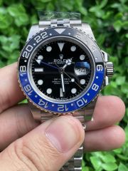 Replica Rolex Watch 3186 Movement 904L Steel 40mm 1:1 Noob Factory 126711BLNR GMT Master Batman Watch