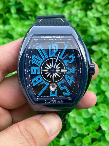Replica Franck Muller 5A Quality ETA 2824 Movement Stainless Steel 1:1 44*54mm Vanguard Watch