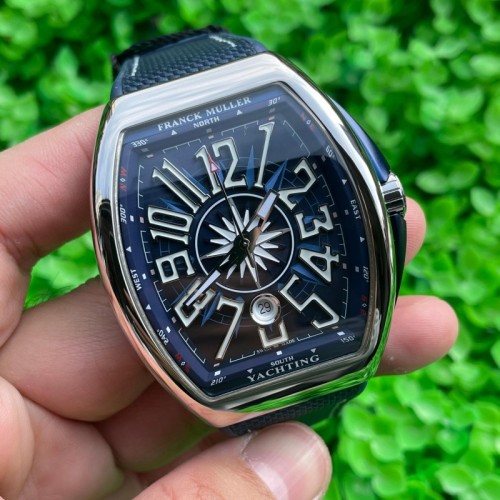 Replica Franck Muller 5A Quality ETA 2824 Movement Stainless Steel 1:1 44*54mm Vanguard Watch