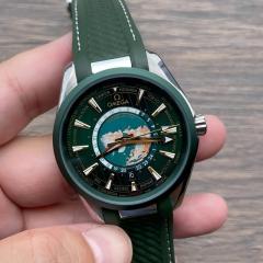 Replica Omega 3A Quality 2813 Clone Movement Stainless Steel 1:1 41mm U1 Factory Seamaster 150m Universal Time Watch
