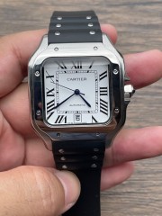 Replica Cartier Watch 3A Quality 2813 Movement Automatic 1:1 Stainless Steel 40mm Santos Watch