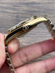 Replica Rolex Watch Seagull 2813 Movement Best 3A+ Quality K1 Factory 41mm Daydate Golden Watch