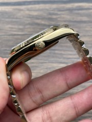 Replica Rolex Watch Seagull 2813 Movement Best 3A+ Quality K1 Factory 41mm Daydate Golden Watch