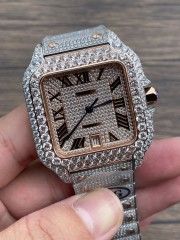 Replica Cartier Watch 5A Quality Citizens Movement Stainless Steel 40mm Dimond Santos MAN Watch
