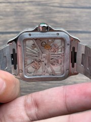 Replica Cartier Watch 5A Quality Super Clone Movement Stainless Steel 39.8mm RC Factory Santos MAN Watch