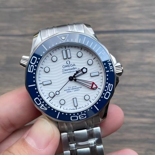Replica Omega 5A Quality 8806 Clone Movement 54 Hours Power 1:1 43mm Seamaster 300m VS Factory Watch