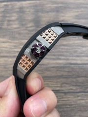 Replica Richard Miller 5A Quality Tourbillion Movement 1:1 42*50mm Carbon Case Candy RM088 Watch