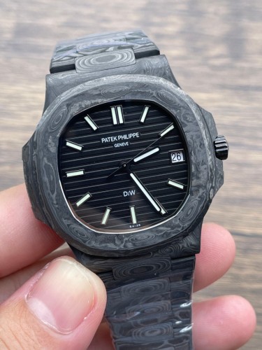 Replica Patek Philippe Carbon 5711 Cal.324 Clone movement 5A Quality DIW Factory 40mm Watch