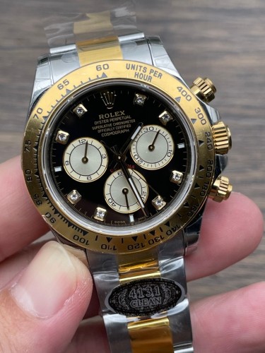 Replica Rolex Watch 5A Quality 4131 Movement 904L Steel 1:1 40mm EWE Factory Daytona Watch